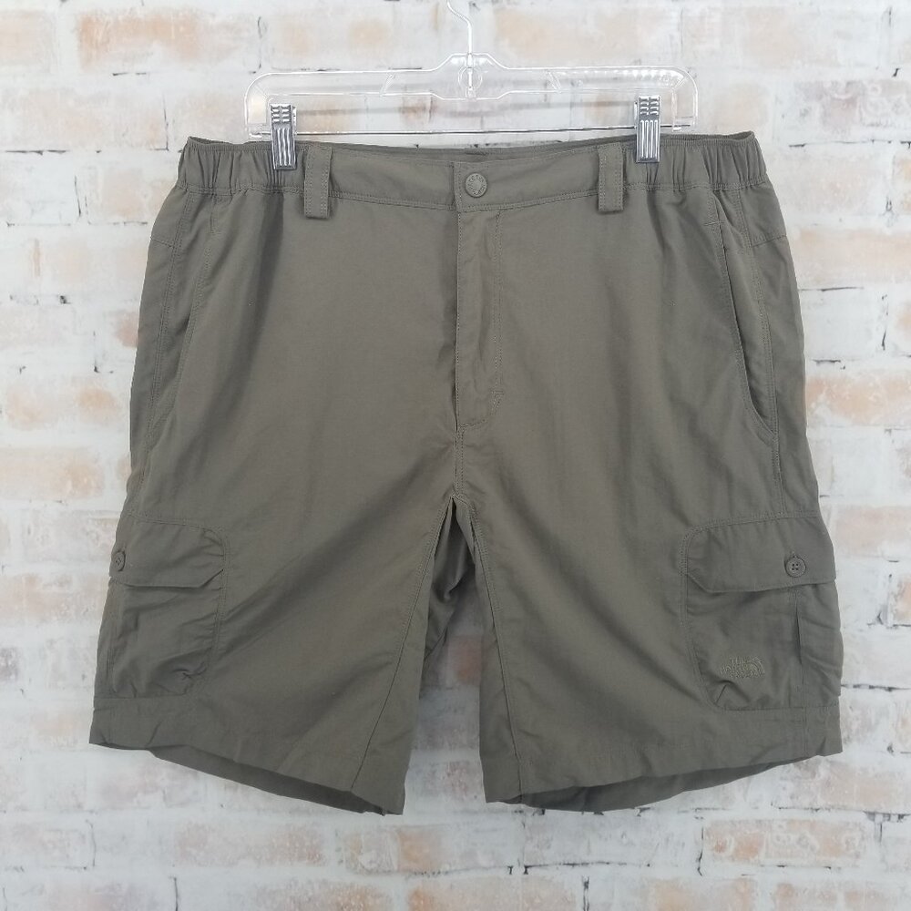 NWT Horizon Peak Cargo Shorts Men's Large Weimaraner Brown 100% Nylon